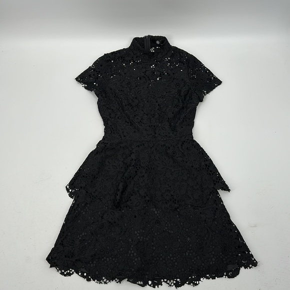 Missguided Dress Black Lace size 2 - Picture 3 of 11